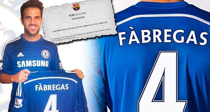 Fabregas Teken Kontrak Lima Tahun dengan Chelsea